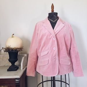 Velvet feel-looking blazer