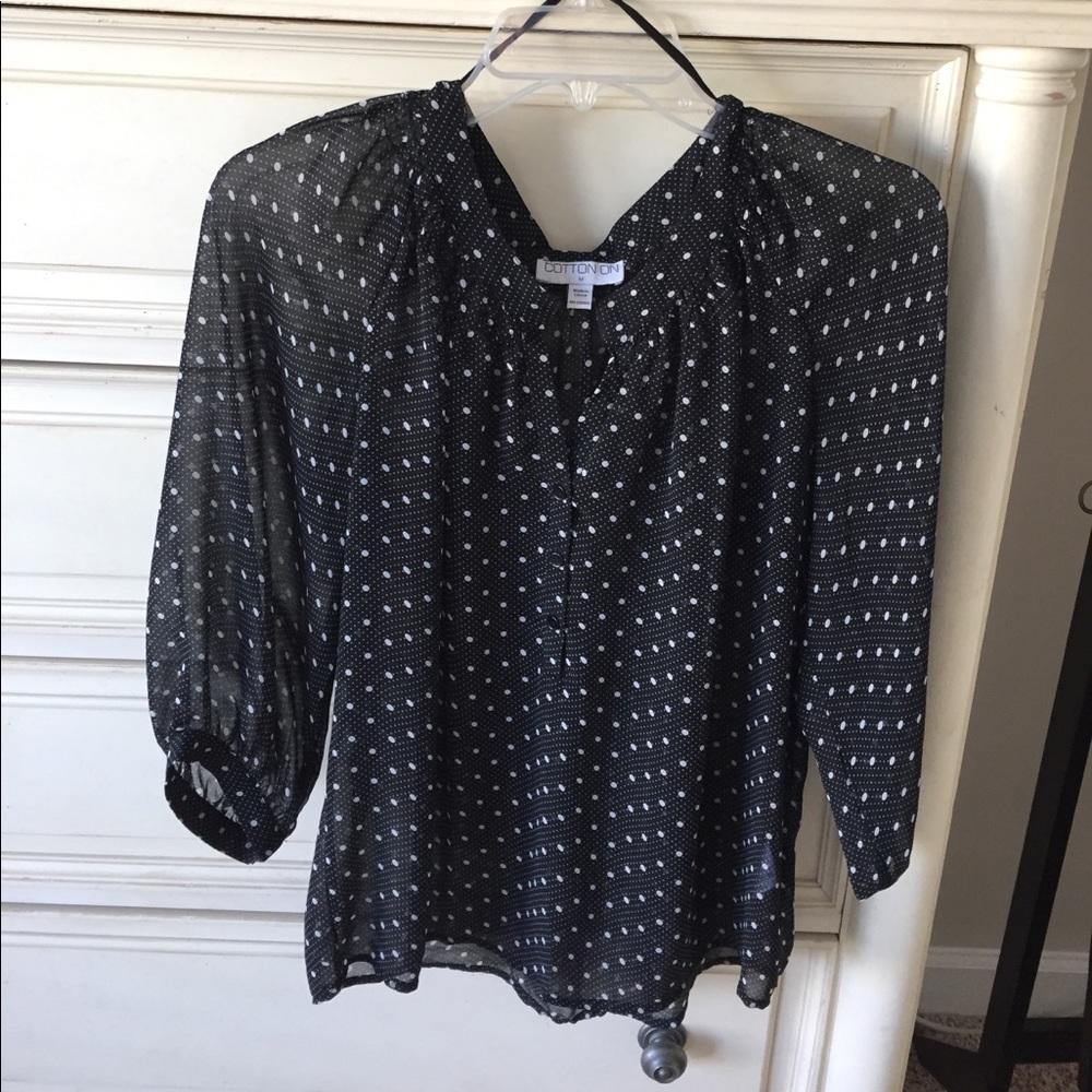 Polka dot blouse from Cotton On