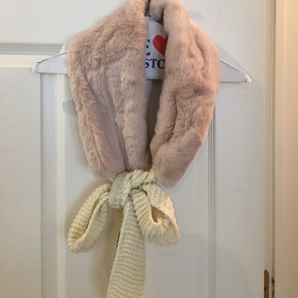 Faux pink fur