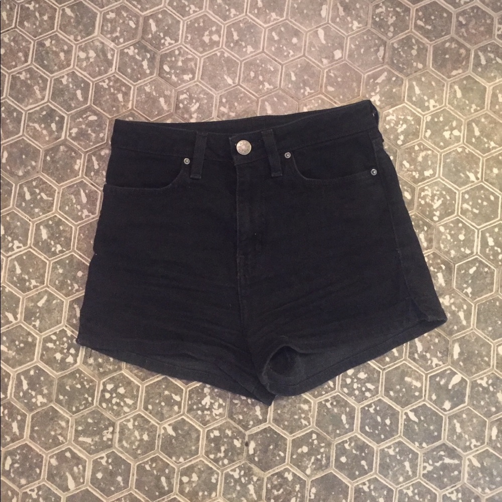 Urban Outfitters high waisted black shorts.