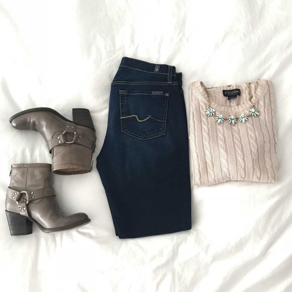 7 for All Mankind Cropped Gwenevere Jeans