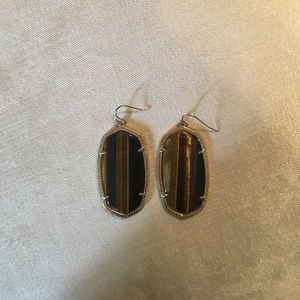 Danielle silver earrings in Tiger