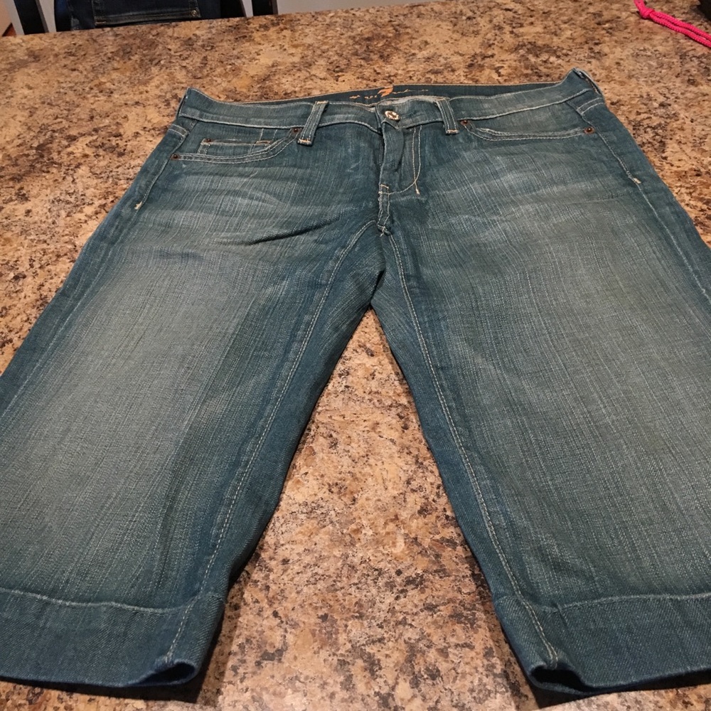 7 For All Man Kind Jean Shorts