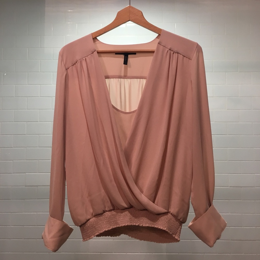 Peach/pink BCBG blouse