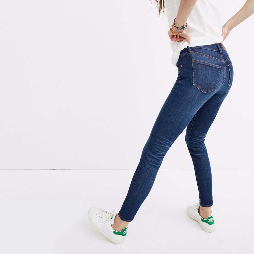 Madewell 8" Skinny Jeans in Riverdale Wash