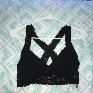 BLACK AERIE BRALETTE