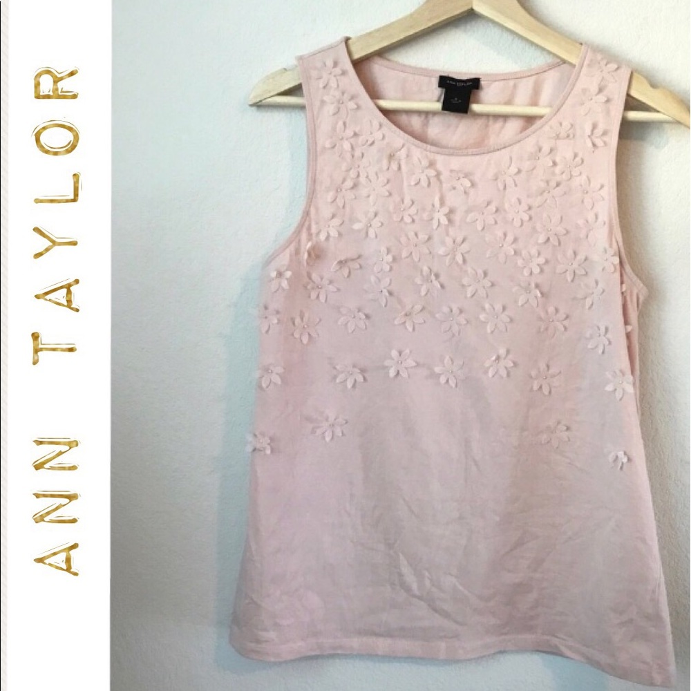 Ann Taylor floral sleeveless top
