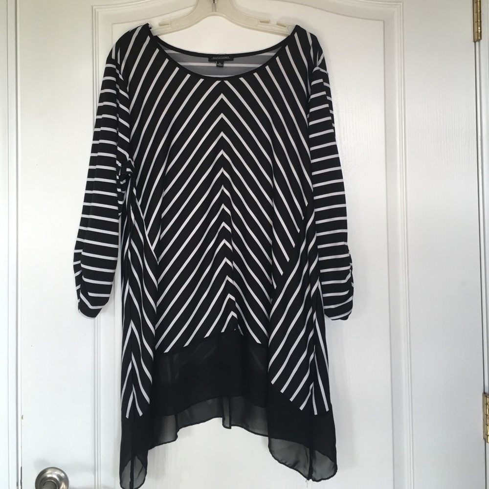 Striped Flowing Top