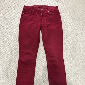 7 for all mankind skinny, mid rise