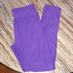 Purple Lularoe OS legging