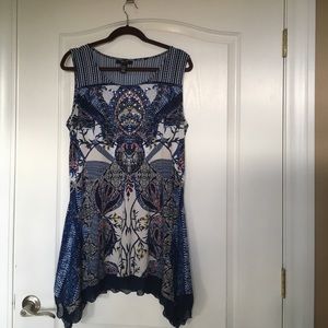 Dressy sleeveless blouse