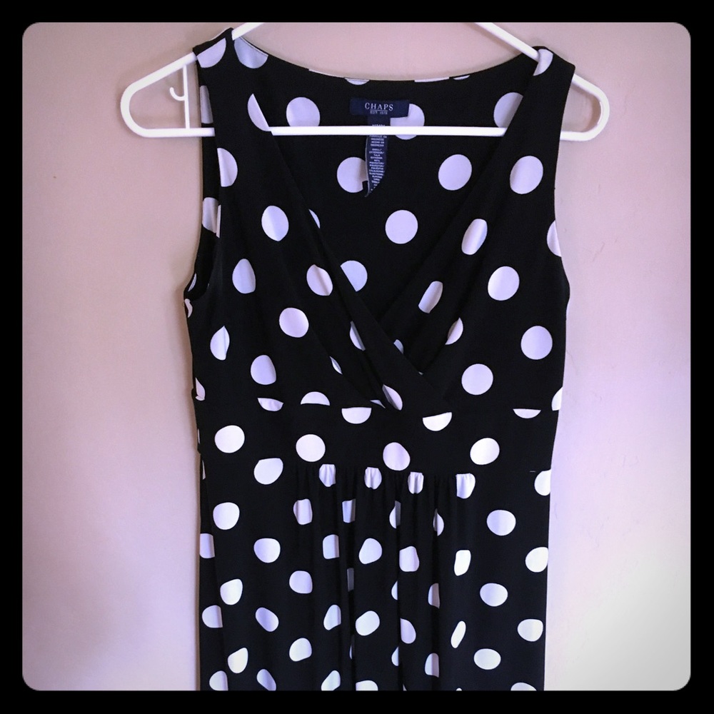 Chaps Polka Dot Dress