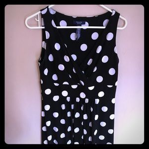 Chaps Polka Dot Dress
