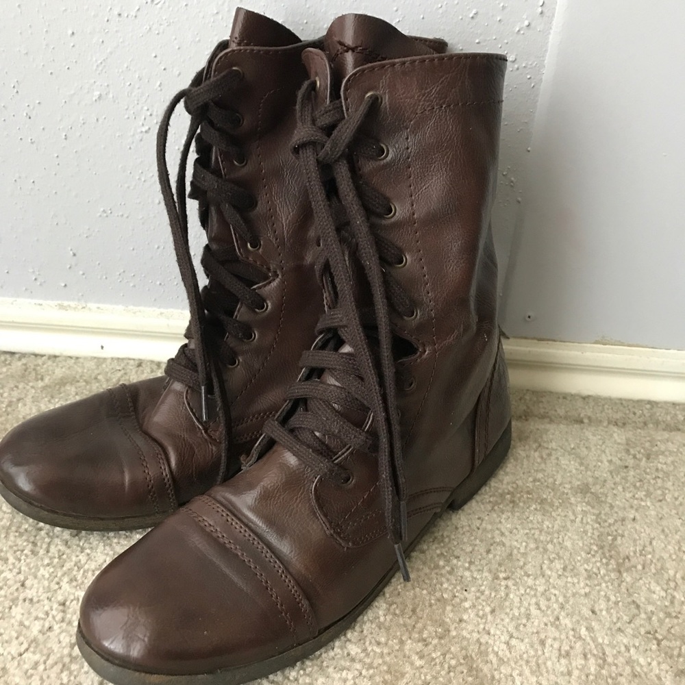 Target brown military boots
