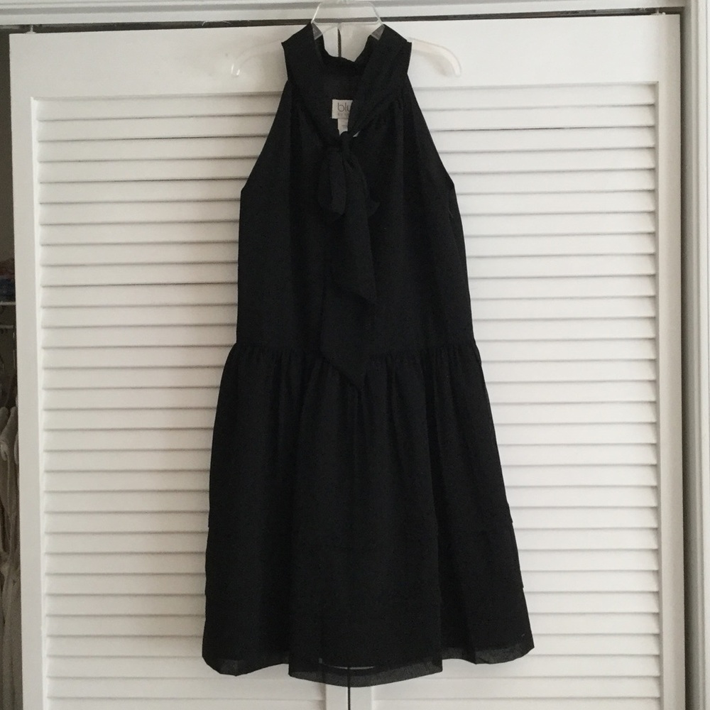 Blush by Us Angels Black Tiered Halter Dress Sz 12