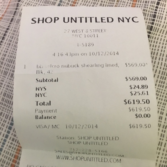 BB Velcro nubuck shearling lined men’s shoes . 42 - Picture 8 of 8