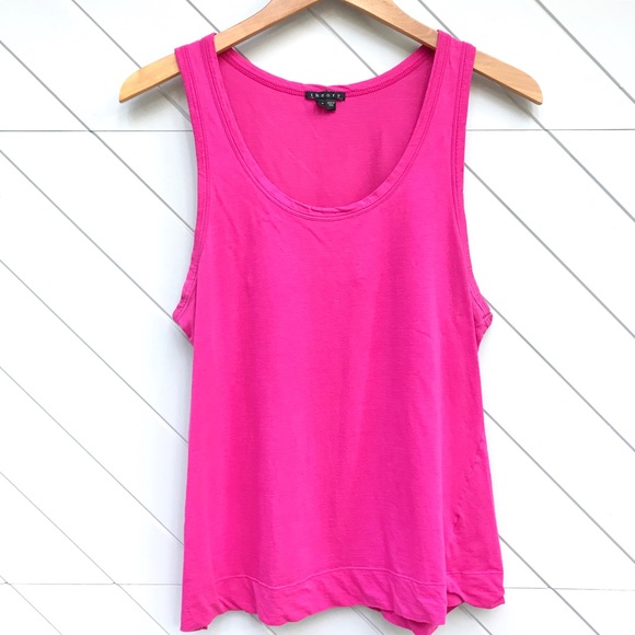 Theory Tops - Theory Hot Pink Tank Top