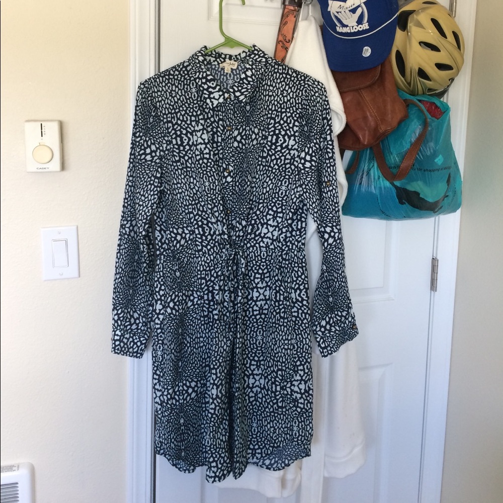 Printed Shirt Dress