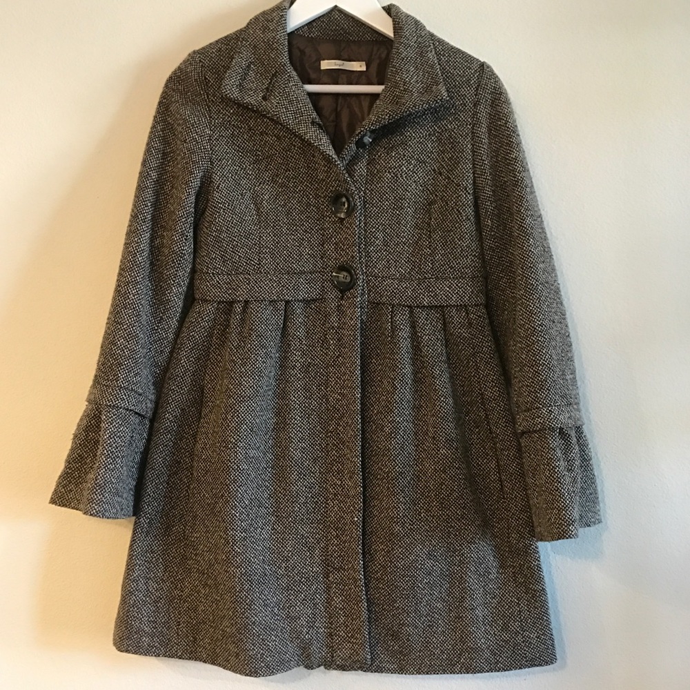 Hazel coat with bell sleeves