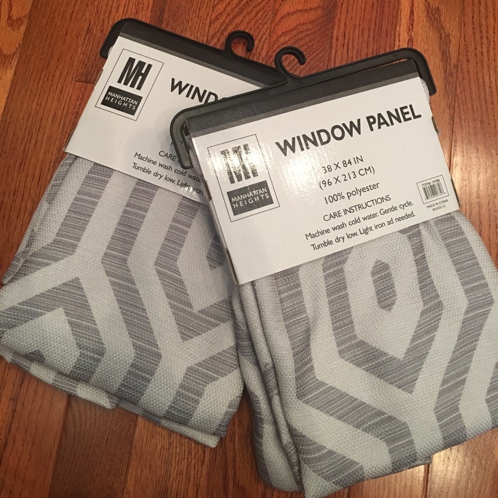 Grey and White Curtains