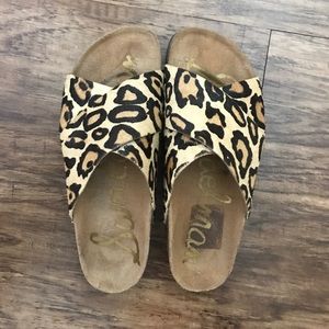 Sam Edelman leopard birkenstocks