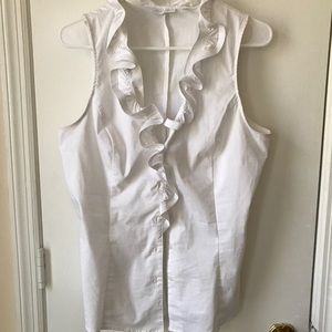 Ruffle collar blouse