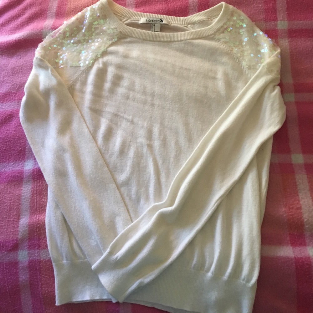 Forever 21 Cream Sweater