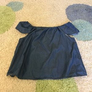 Off the shoulder j crew top