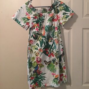 J. Crew Ratti "Into the Wild" Off Shoulder Dress