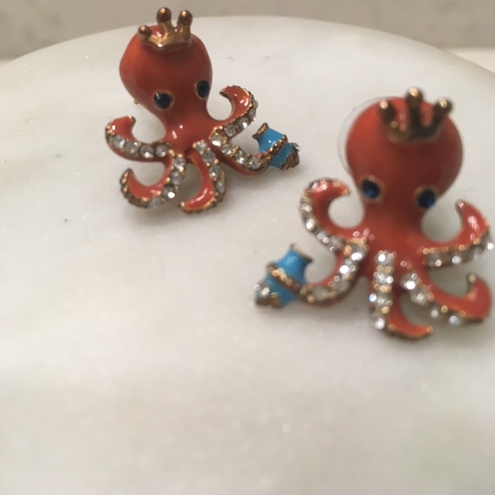 Betsey Johnson Octopus earrings