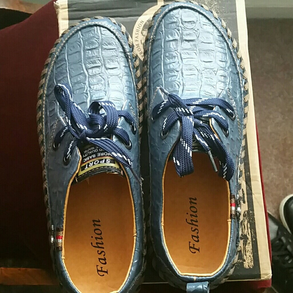 Dress Casual Blue Shoes