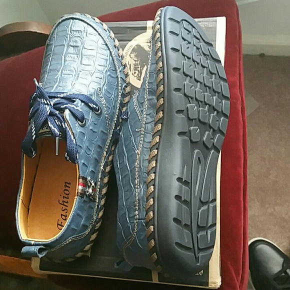 Dress Casual Blue Shoes main image 4