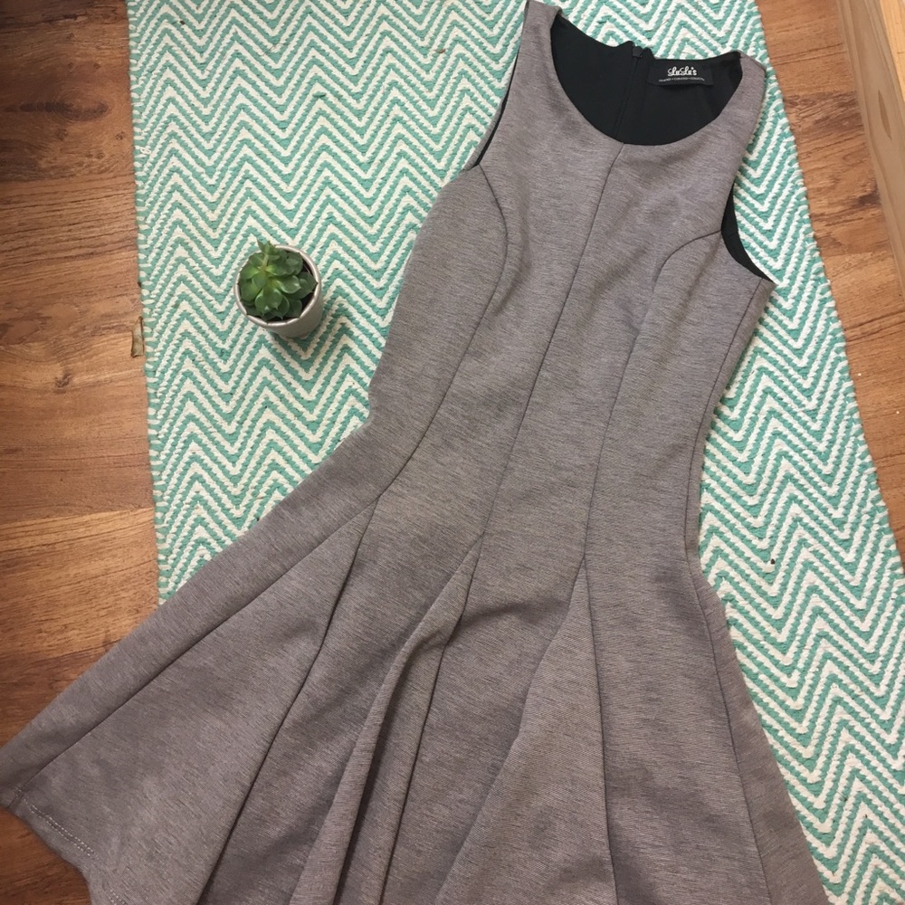 Grey skater LULUs dress❣️