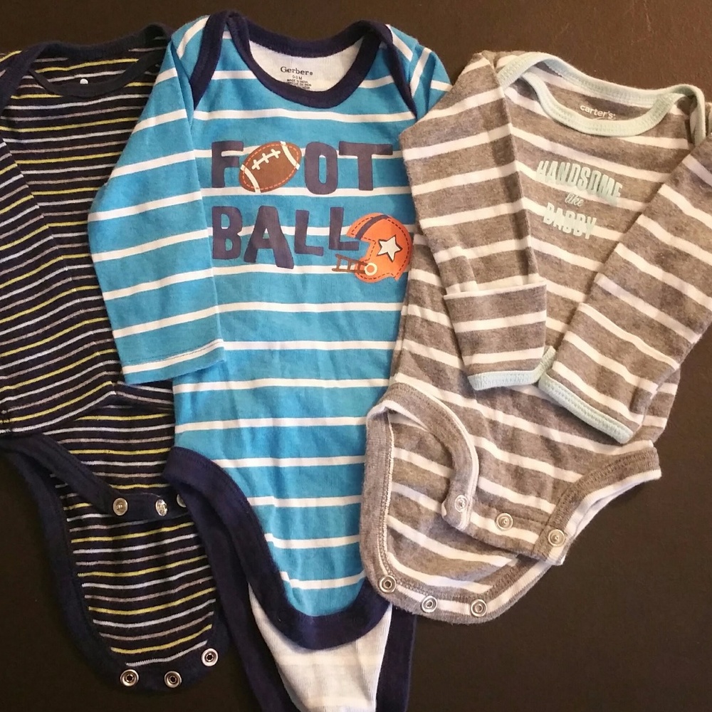 Baby Boy Long Sleeve Onesie