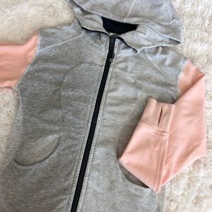 Lululemon Scuba Sweater Pink Gray Sz 4