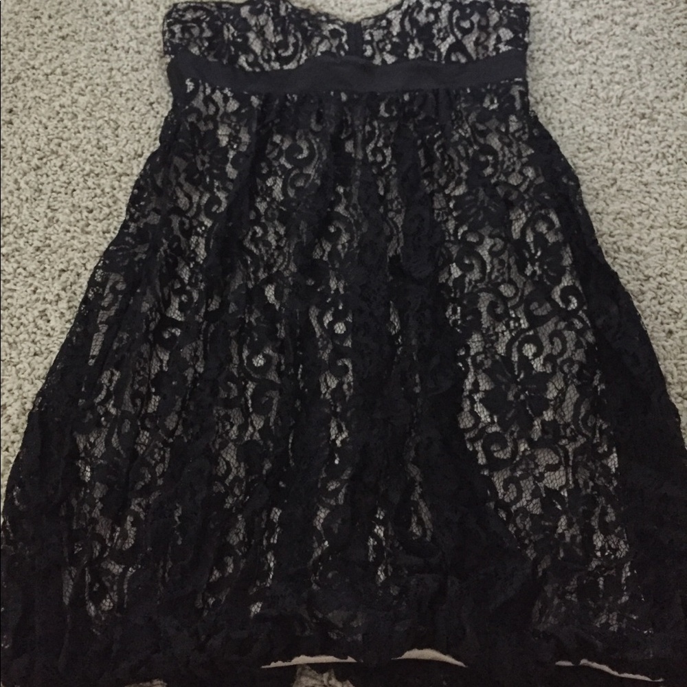 Cache short black lace dress