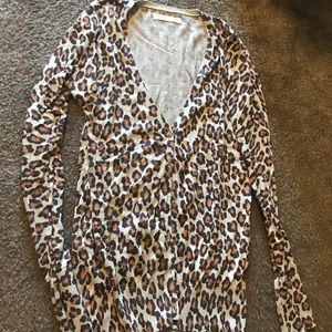 Leopard print cardigan