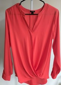 Ann Taylor Brilliant Red Blouse