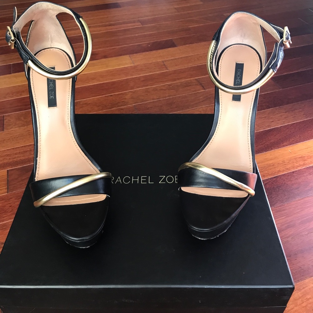 Rachel Zoe Katlyn- Vachetta Mirror Wedges