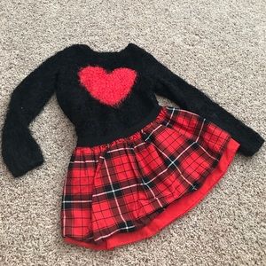 The Children’s Place Fuzzy Sweater & Skirt Set