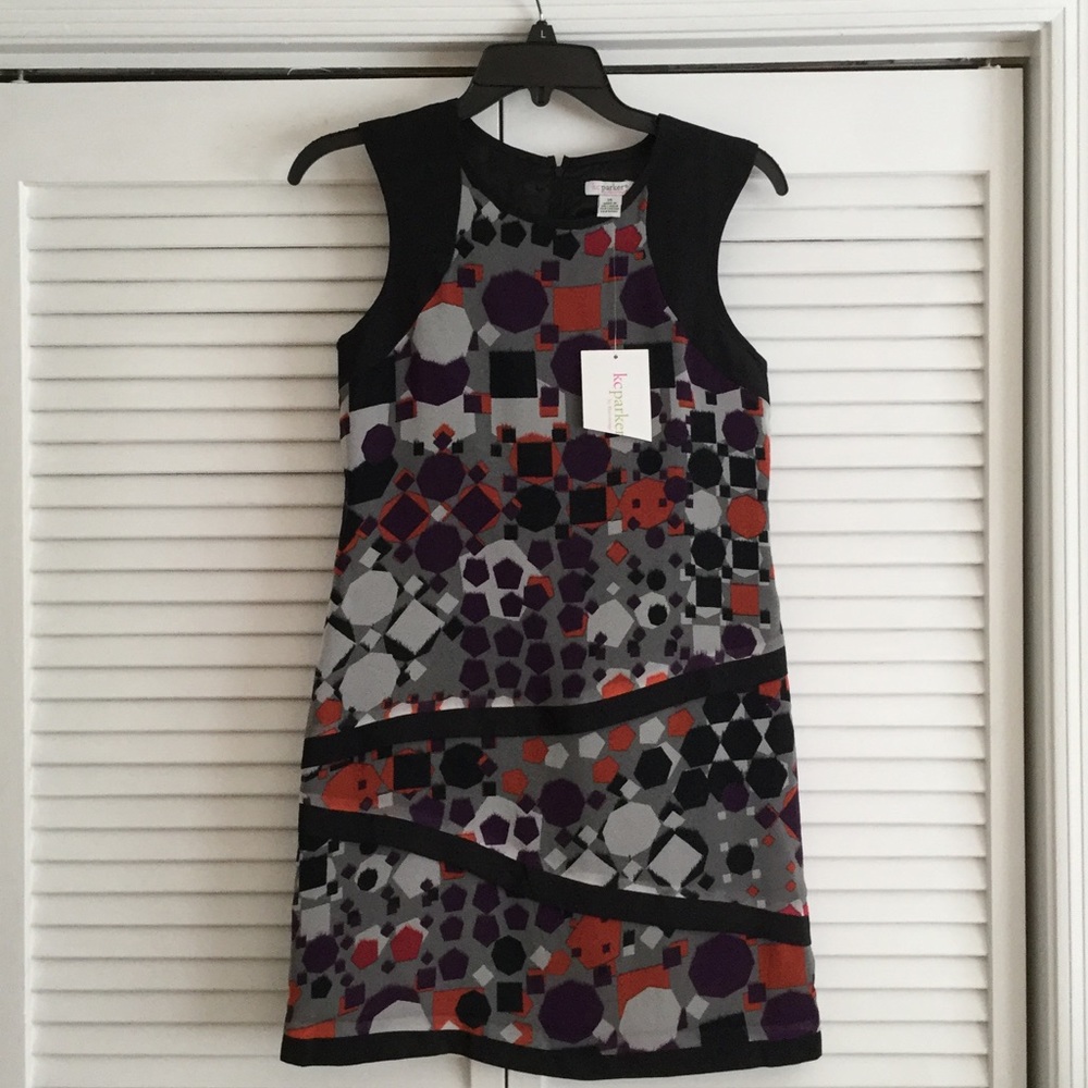 KC Parker Geometric Print Dress Children's Size 14