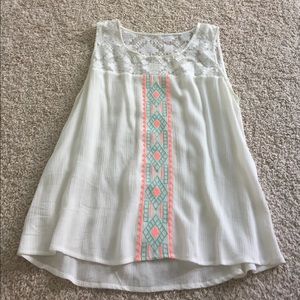 White tank top with simple design
