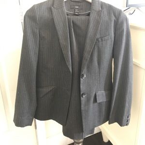 H&M pinstripe grey suit