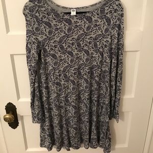 Printed Grey Dress