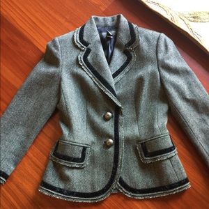 Banana Republic Blazer with black velvet trim.