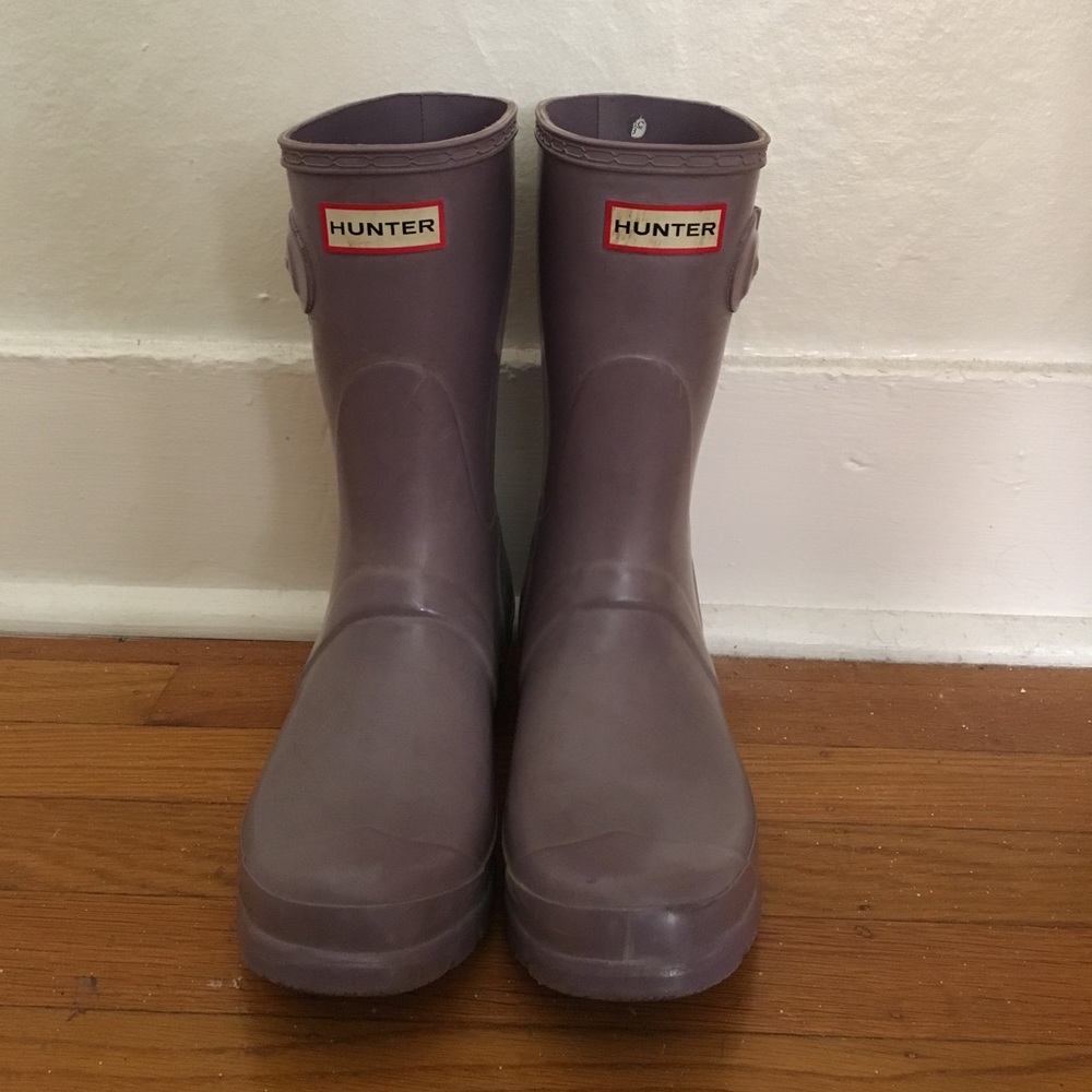 Lavender Hunter boots