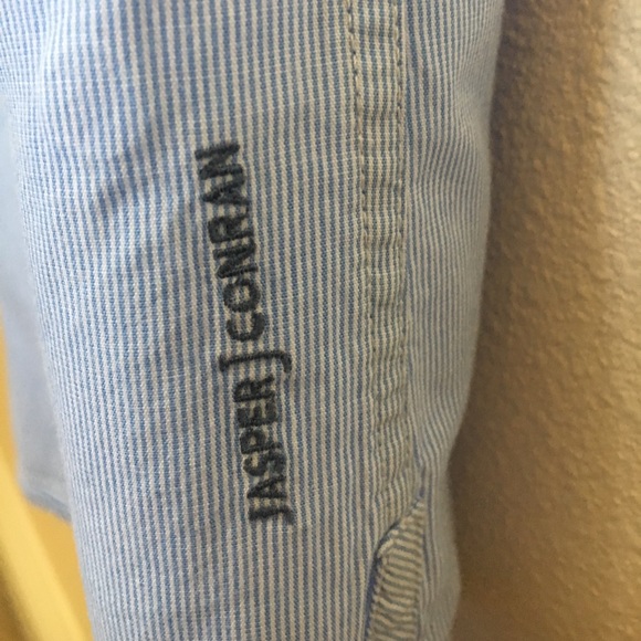 Jasper Conran Blue Button Up Collared Shirt - Picture 3 of 4