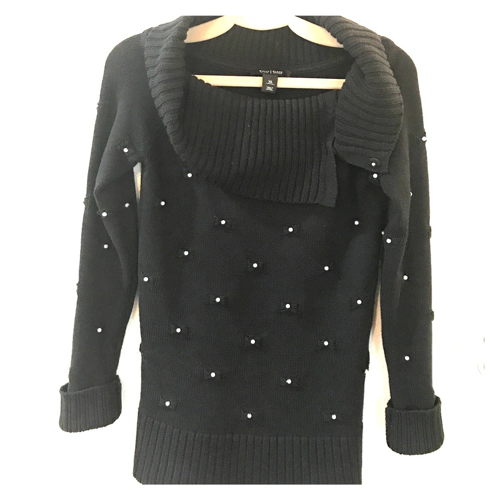 Statement WHBM cowl neck sweater.