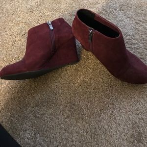 Maroon Booties