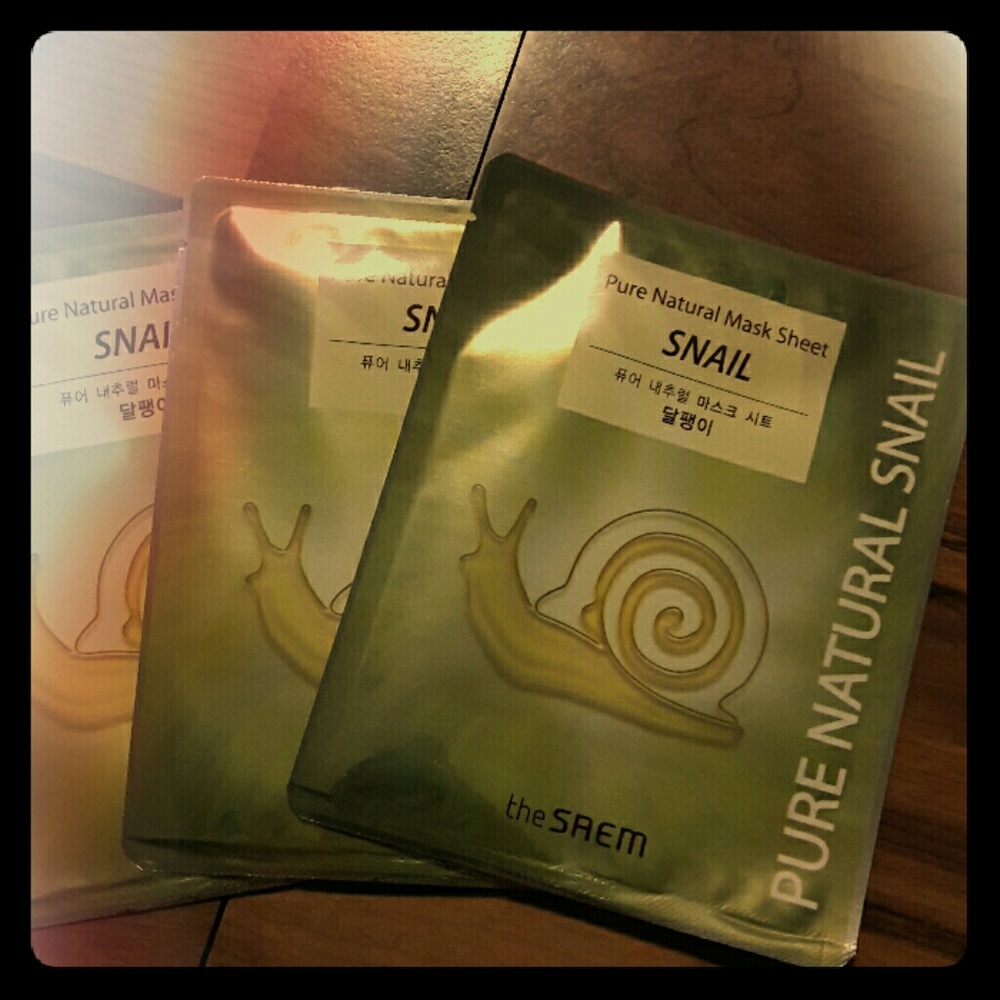 Pure Natural Snail Mask Sheet 2pc + 1pc Free